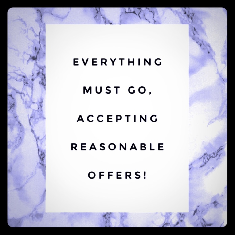Everything must go!